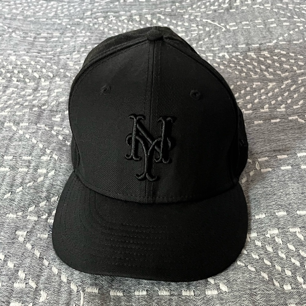 Mets Cap Black New Era 59fifty 7 3/8